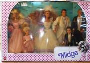 Midge wedding Party plus Wedding Cake.  (New in boxes)