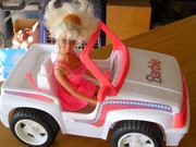 Barbie Car and Barbie doll.  (Pink)